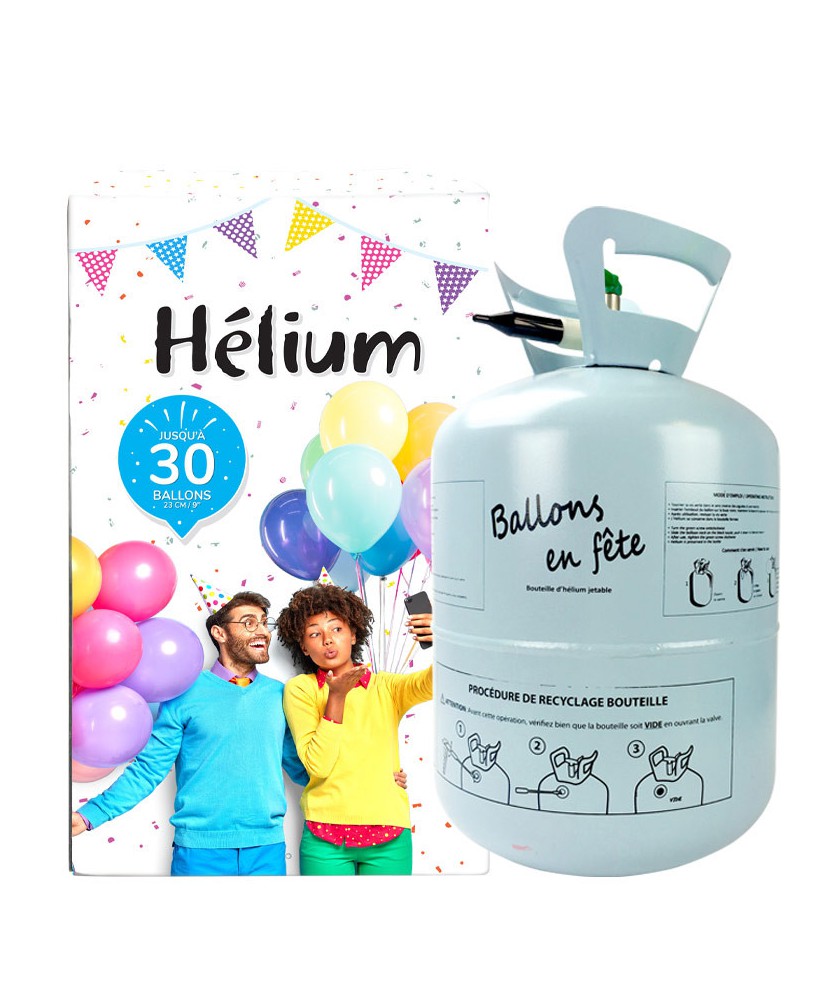 Bouteille hélium compressée 30 ballons (vendue sans ballon)