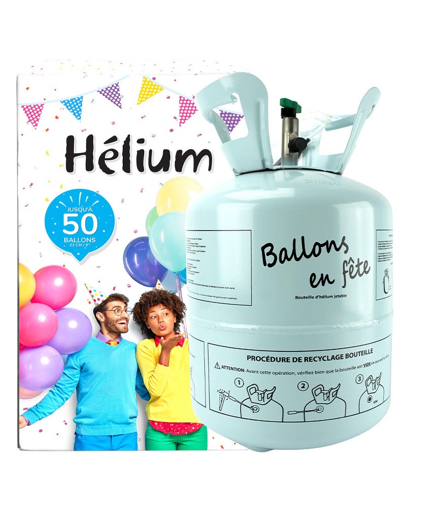 Bouteille hélium compressée 50 ballons (vendue sans ballon)