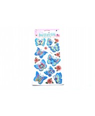 Stickers papillon bleu